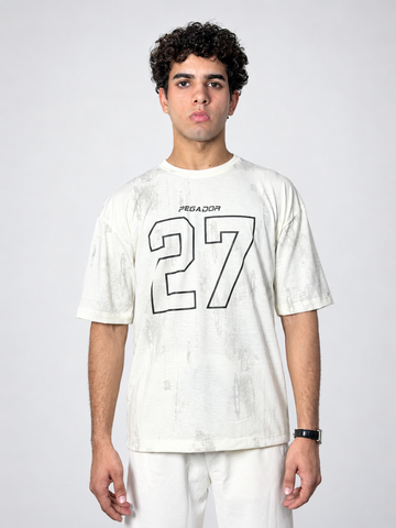 Pegador 27 Graphic Oversized T-Shirt – Off White