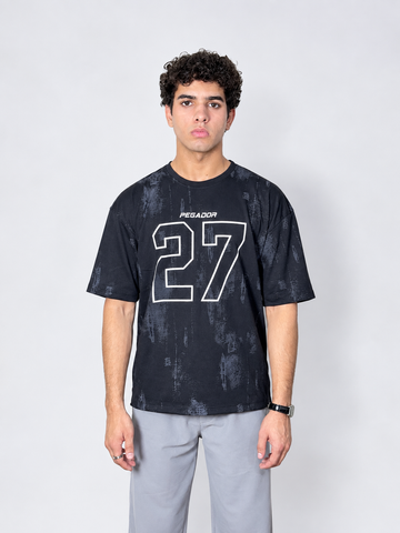 Pegador 27 Graphic Oversized T-Shirt – Black