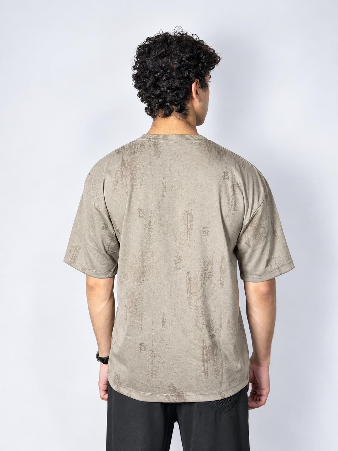 Pegador 27 Graphic Oversized T-Shirt –Beige