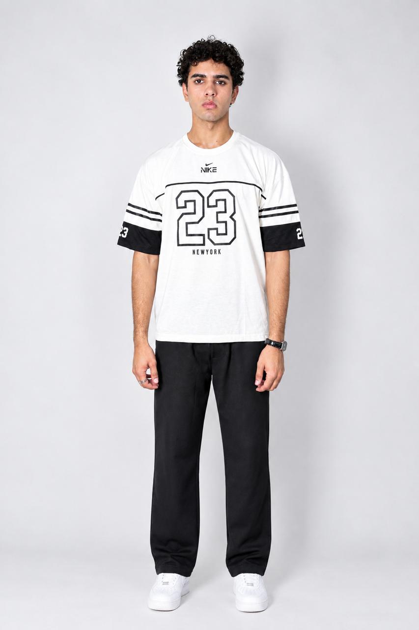 New York 23 Drop Shoulder T-Shirt & Knitted Waffle Trouser Set